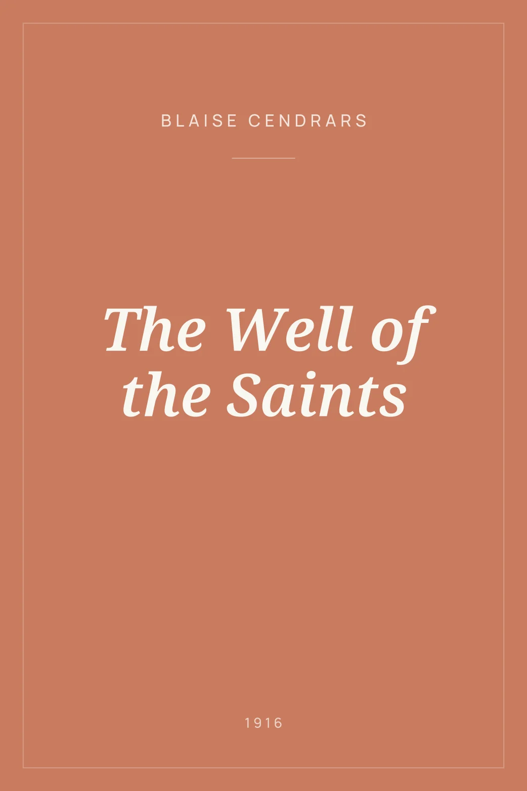 Portada de The Well of the Saints