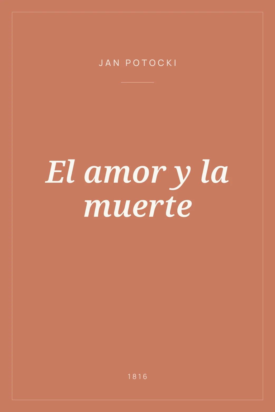 Portada de El amor y la muerte