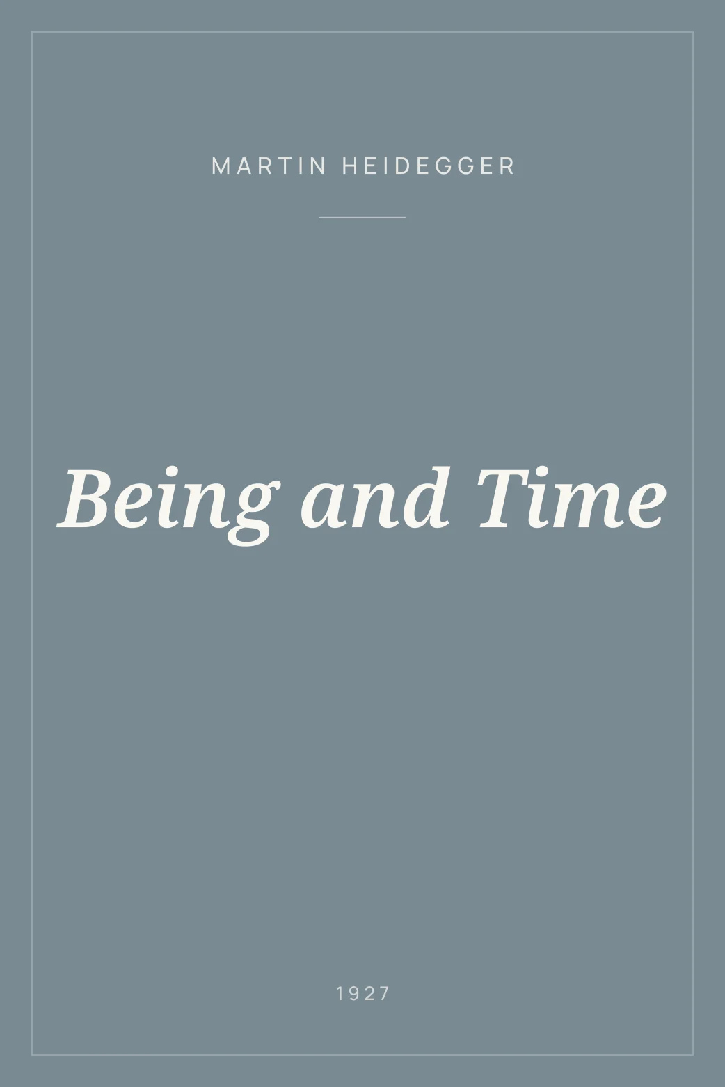 Portada de Being and Time
