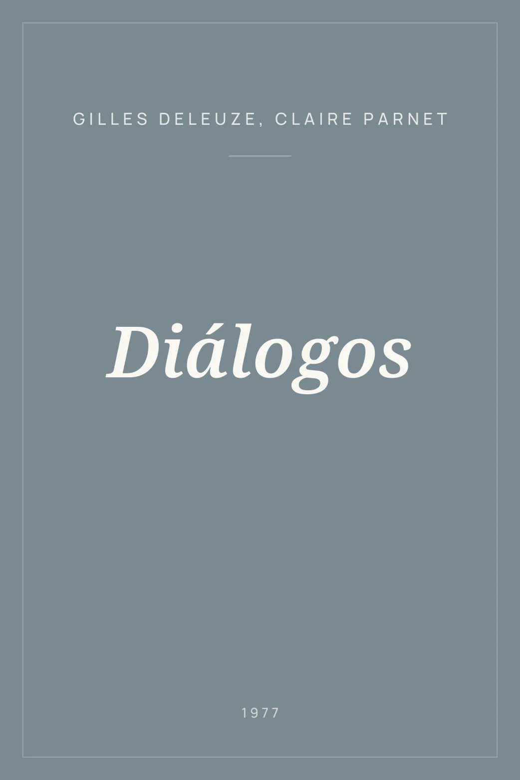 Portada de Diálogos