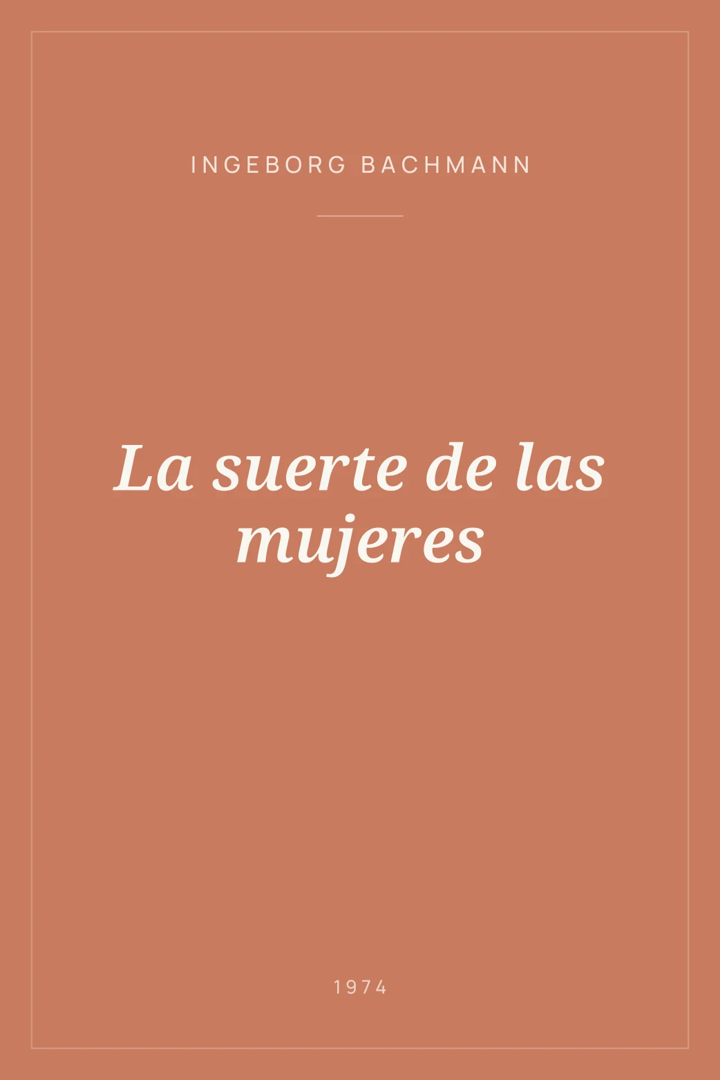 Portada de La suerte de las mujeres