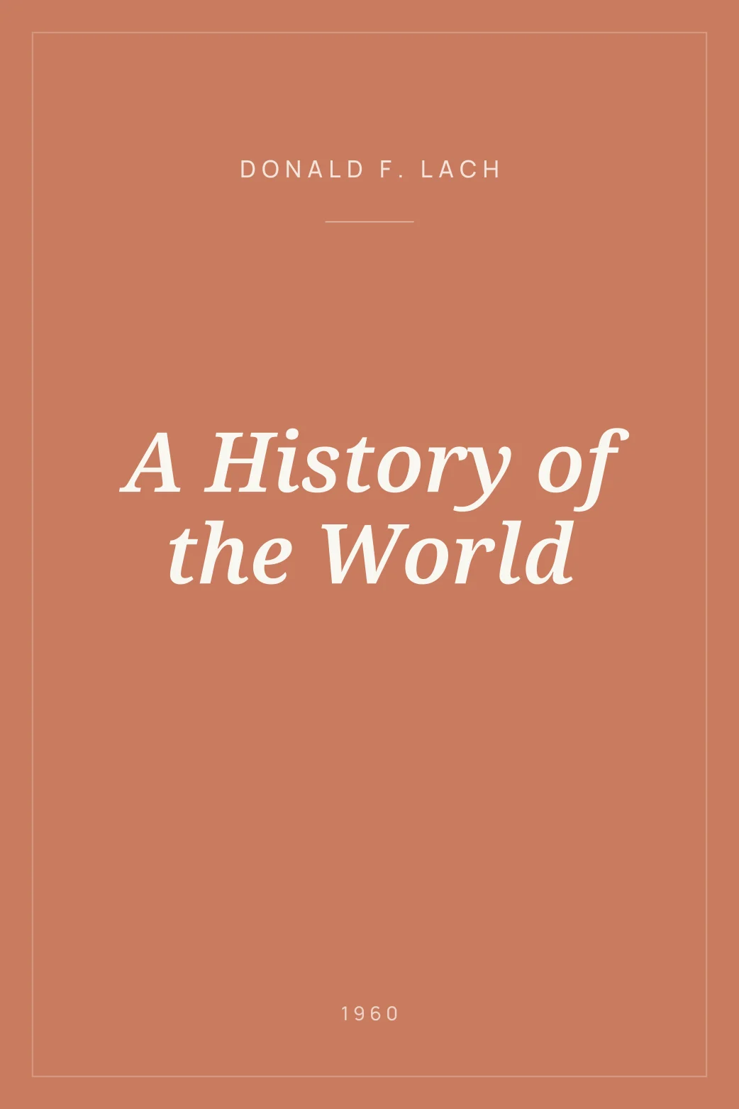 Portada de A History of the World