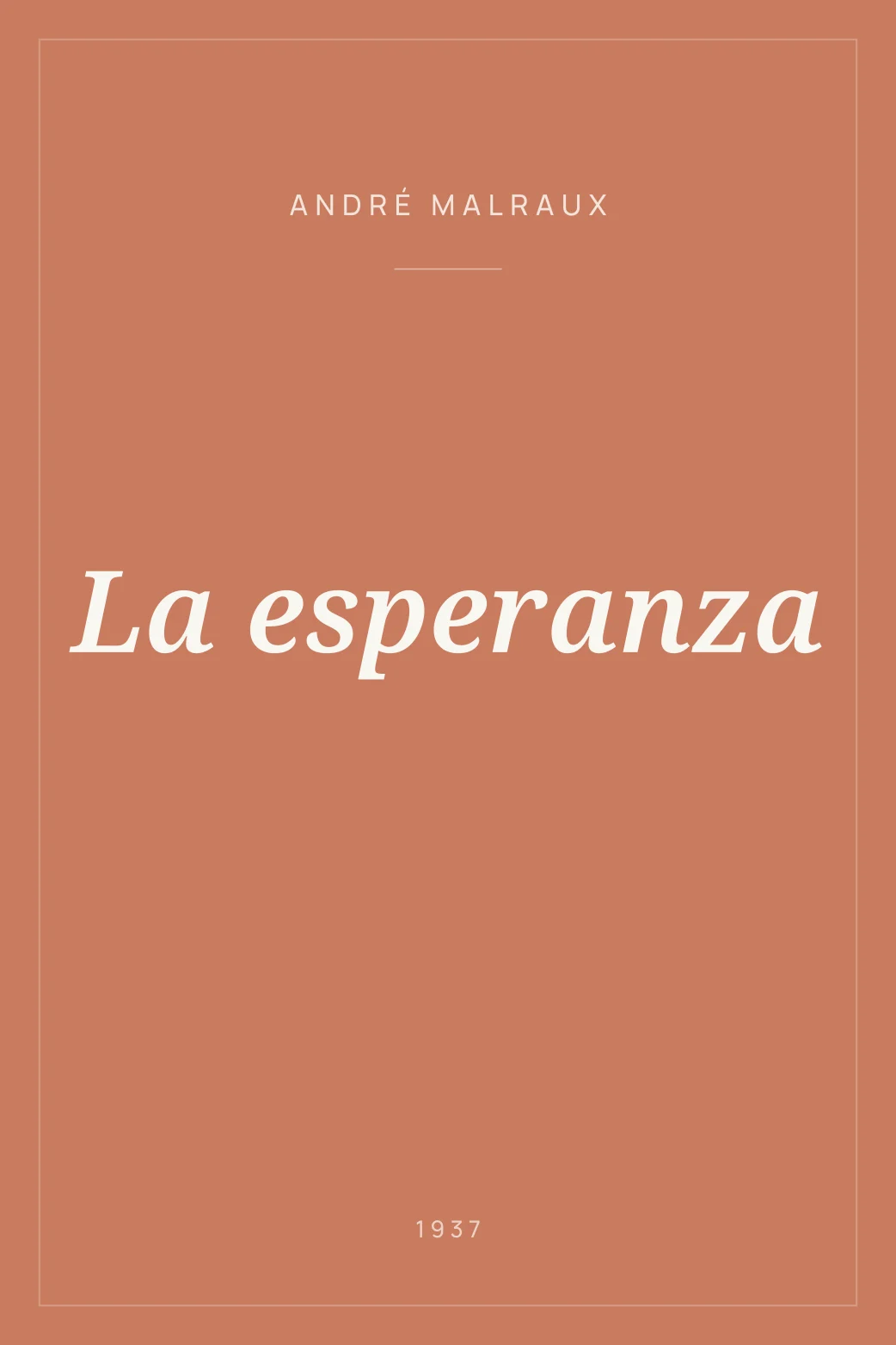 Portada de La esperanza