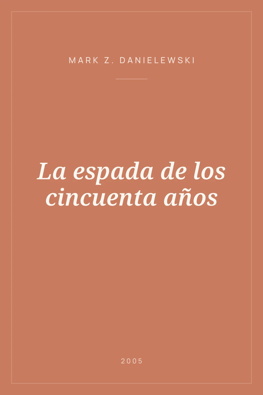 Portada de La espada de los cincuenta años