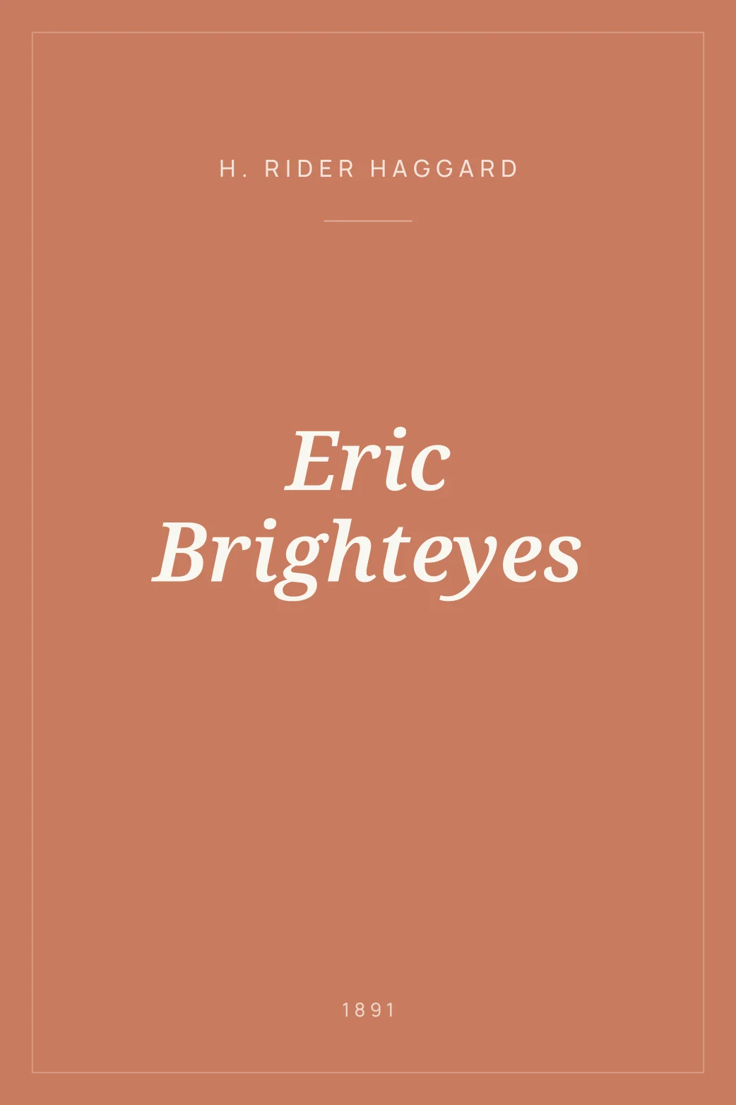 Portada de Eric Brighteyes