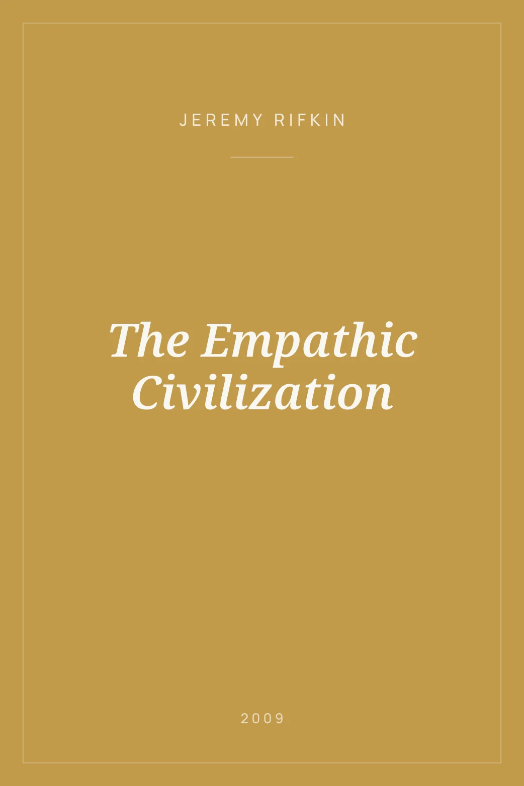 Portada de The Empathic Civilization