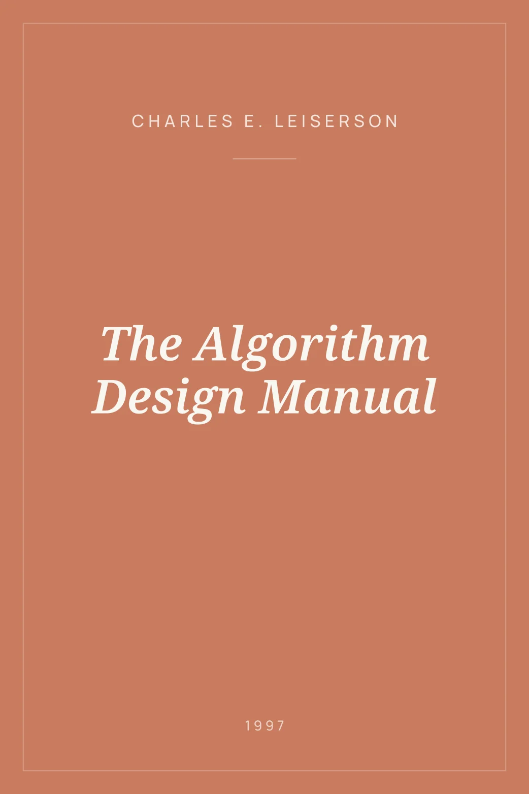 Portada de The Algorithm Design Manual