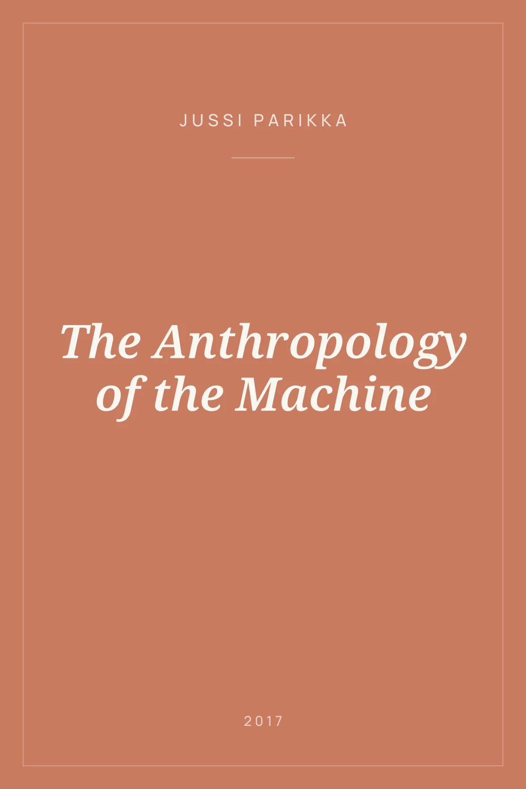 Portada de The Anthropology of the Machine