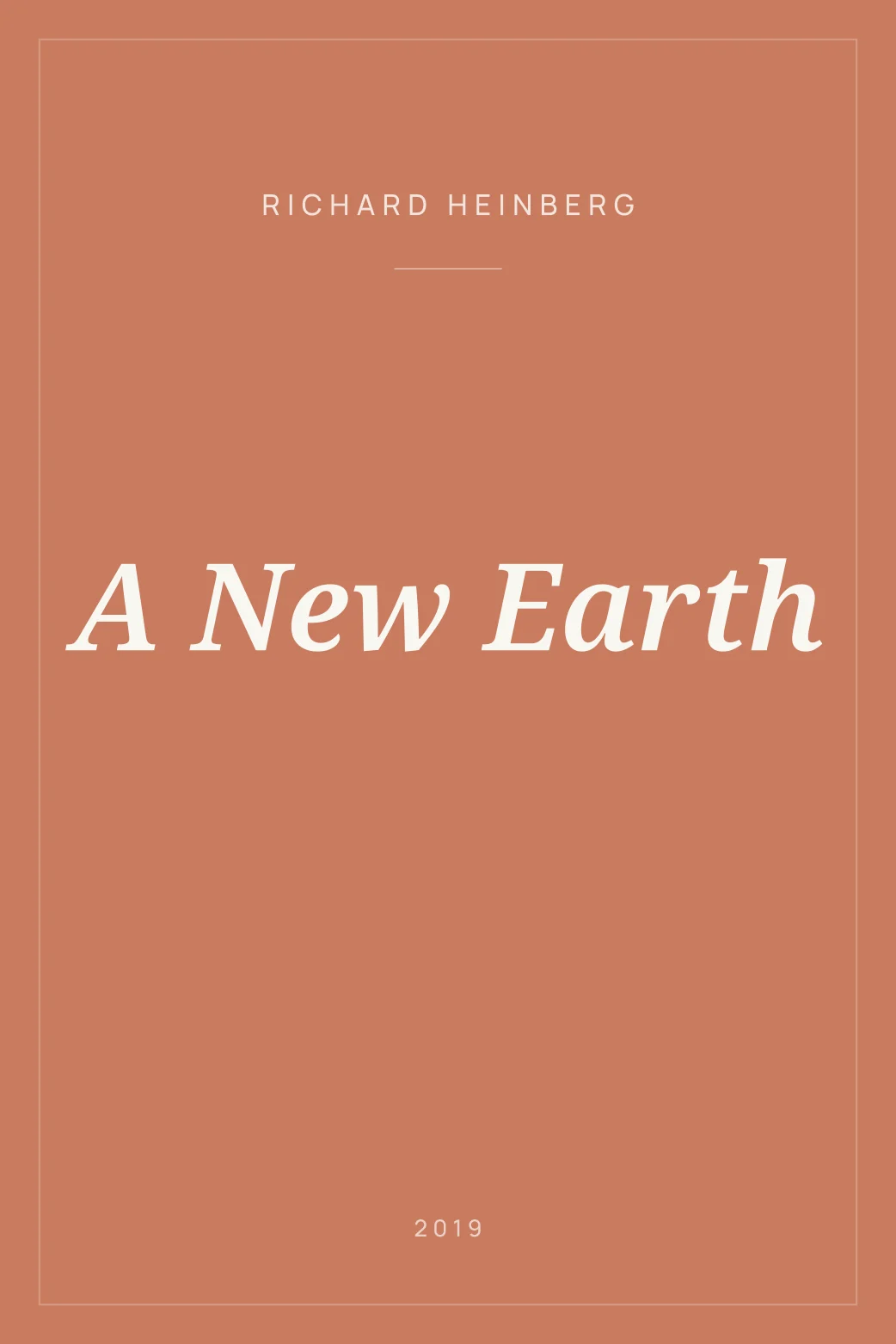 Portada de A New Earth