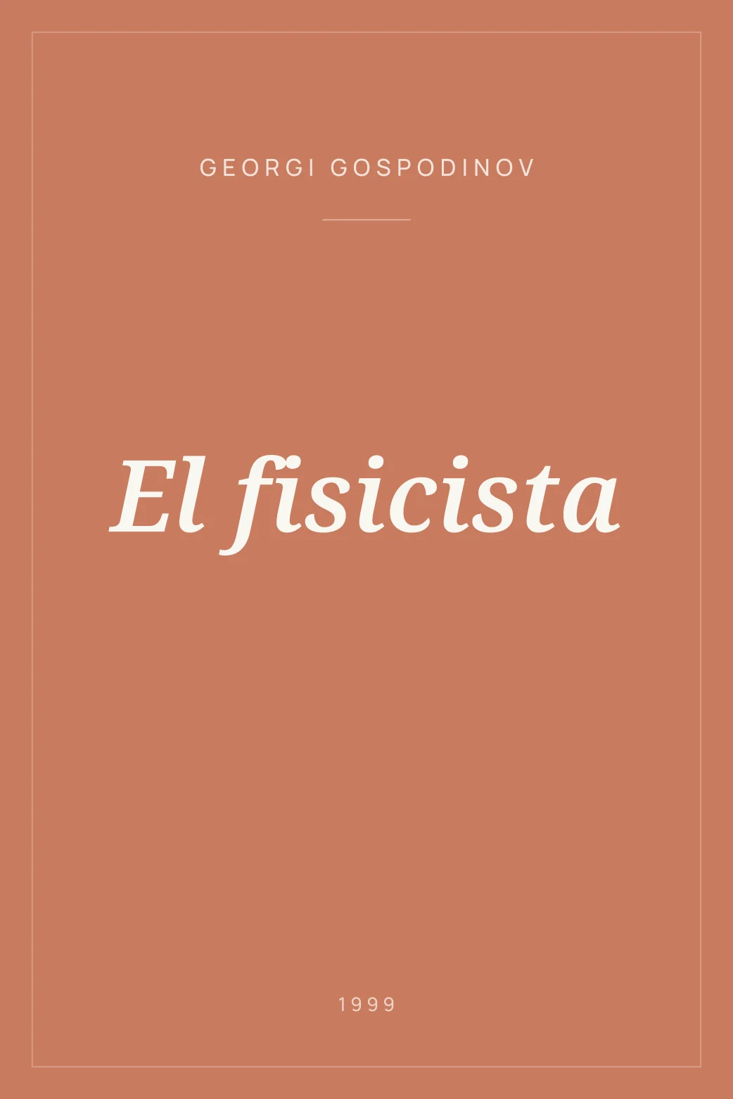 Portada de El fisicista