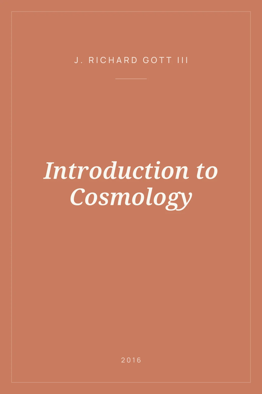 Portada de Introduction to Cosmology