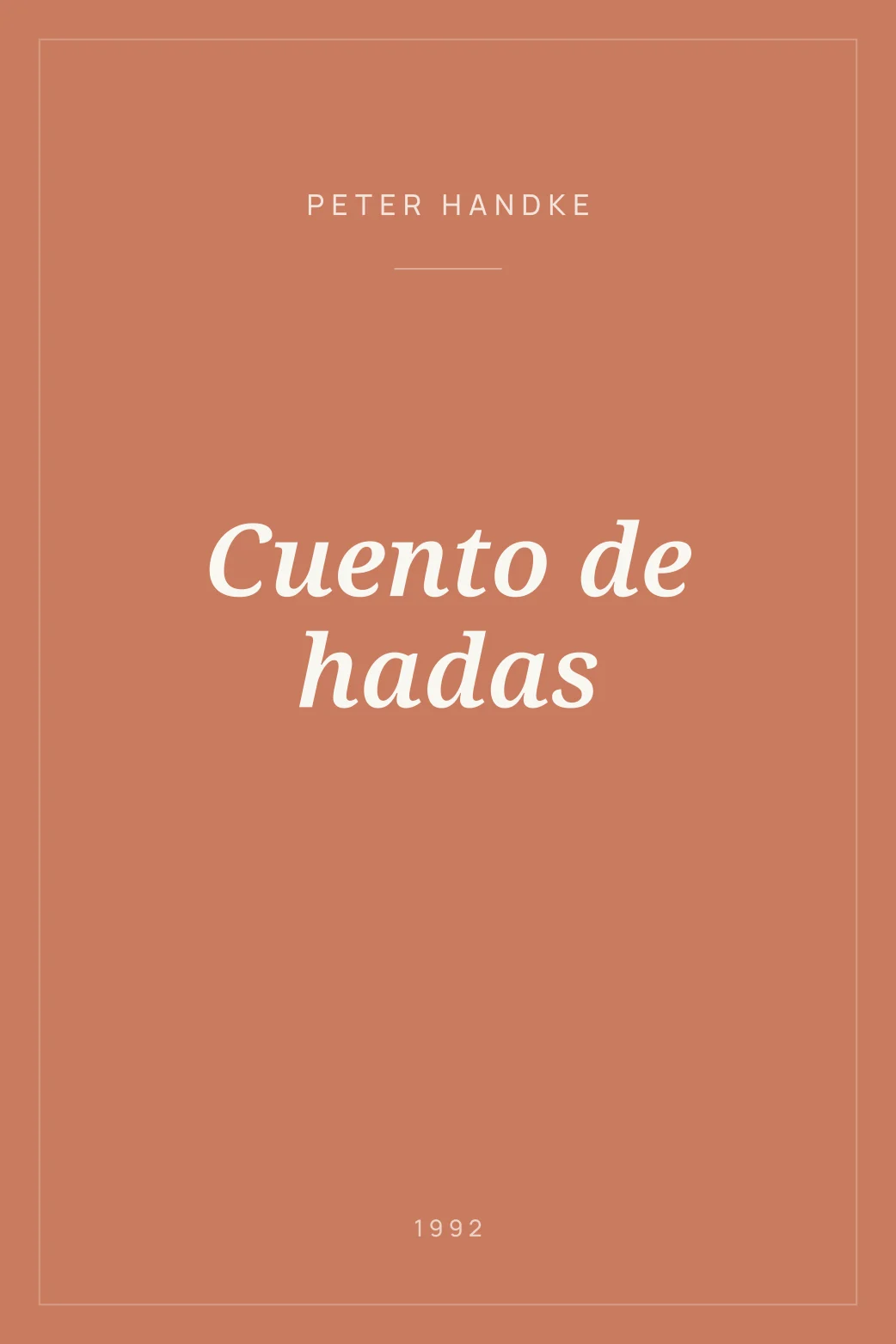 Portada de Cuento de hadas