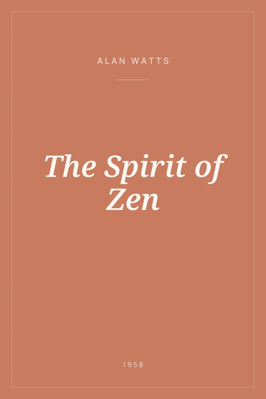 Portada de The Spirit of Zen