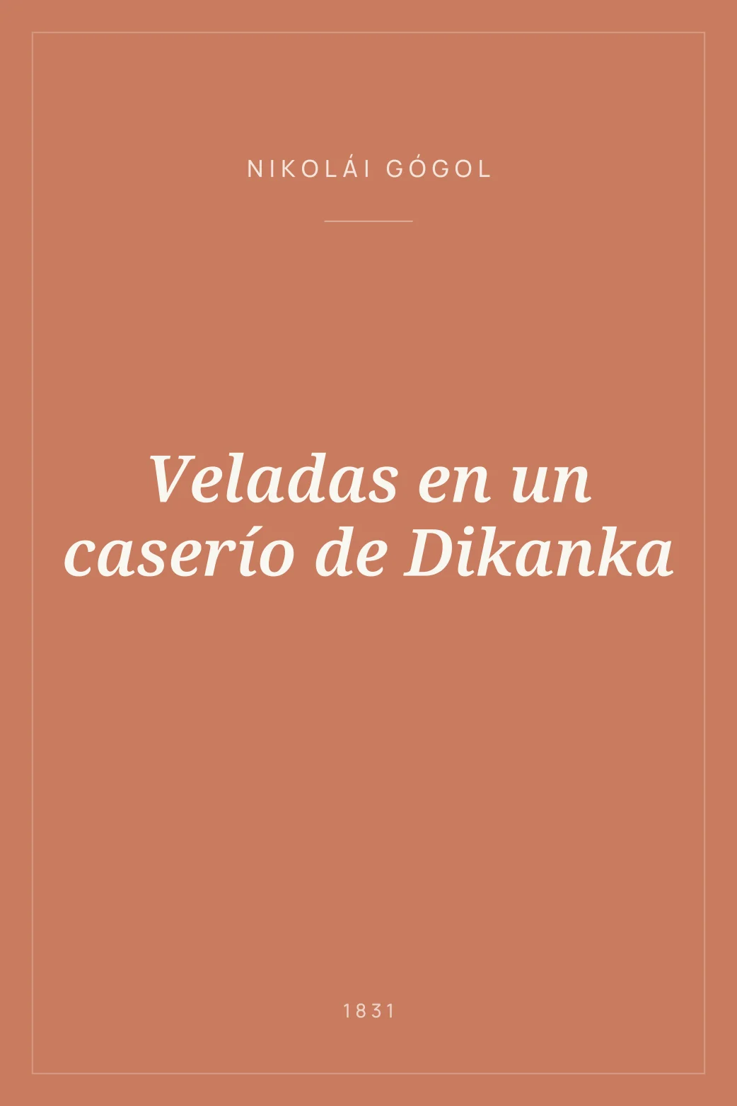 Portada de Veladas en un caserío de Dikanka