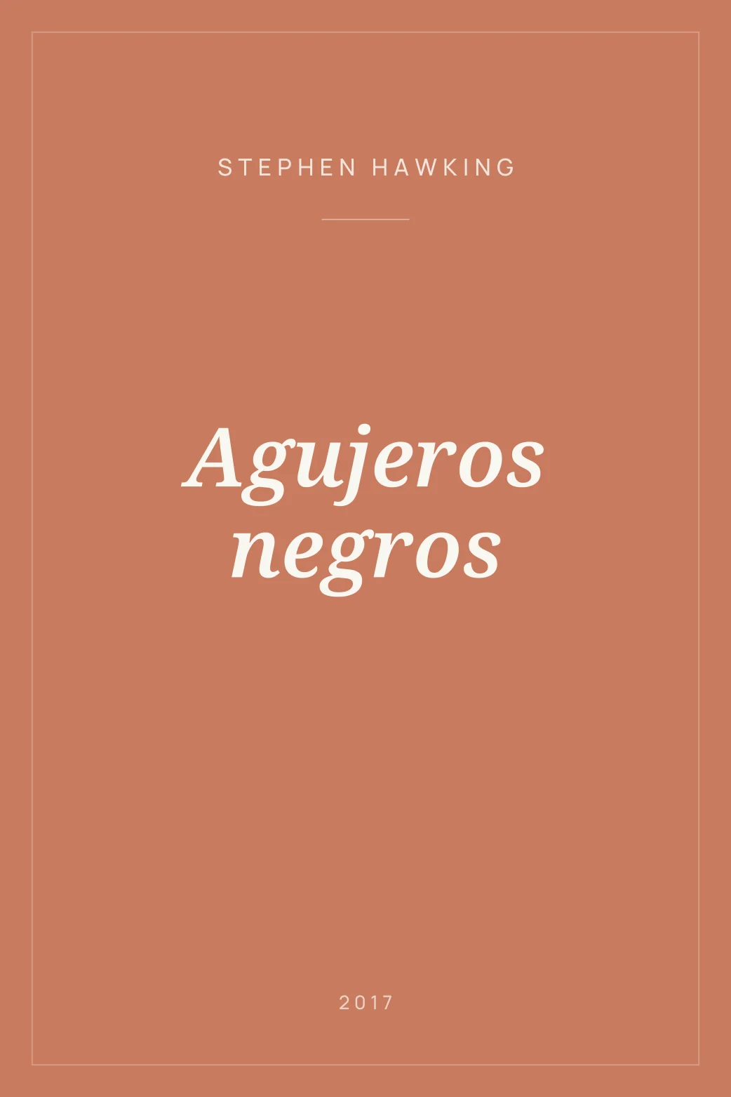 Portada de Agujeros negros