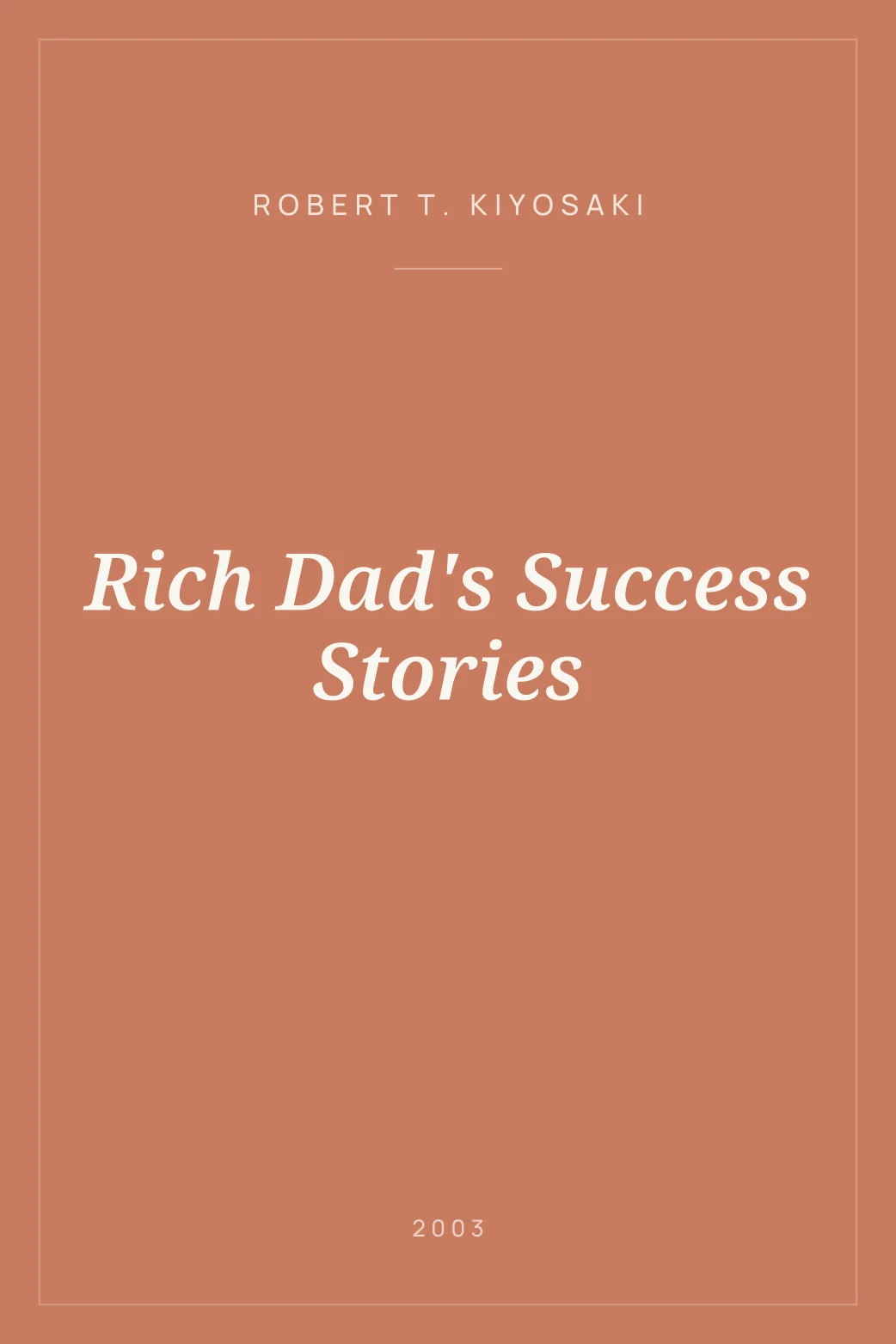 Portada de Rich Dad's Success Stories