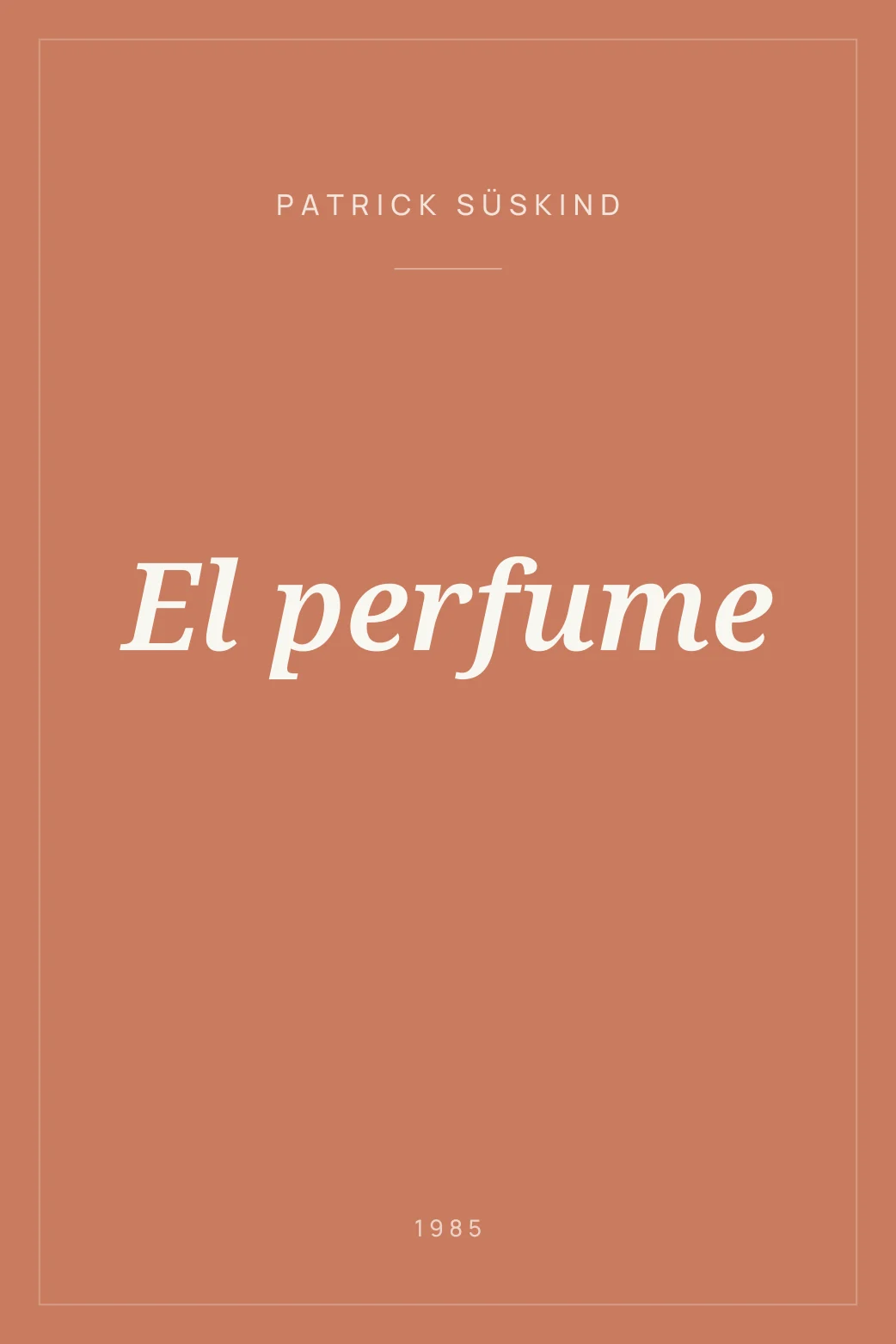 Portada de El perfume