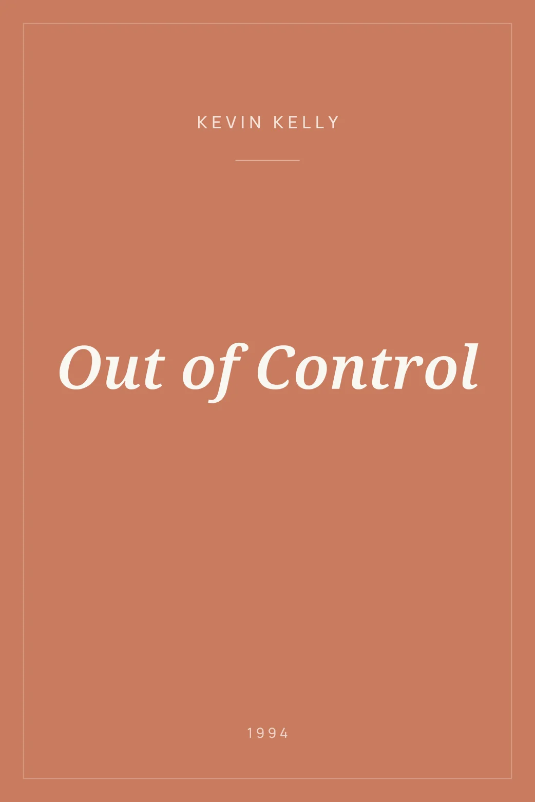 Portada de Out of Control