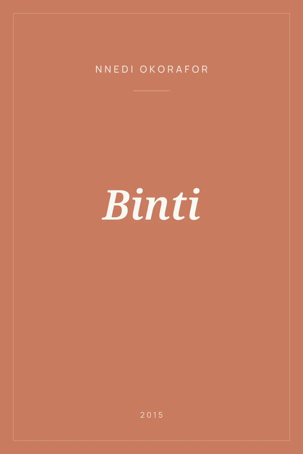 Portada de Binti