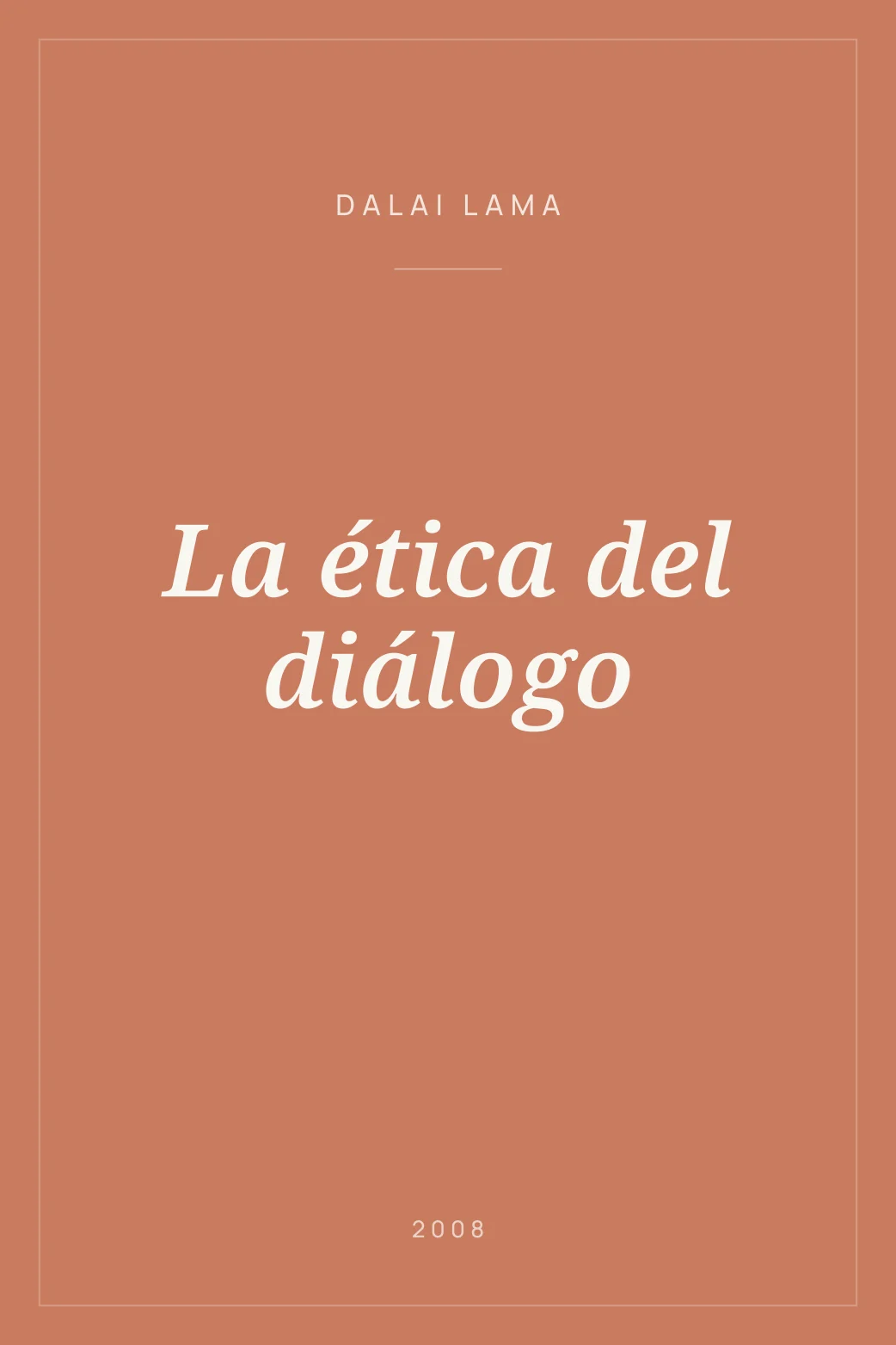 Portada de La ética del diálogo