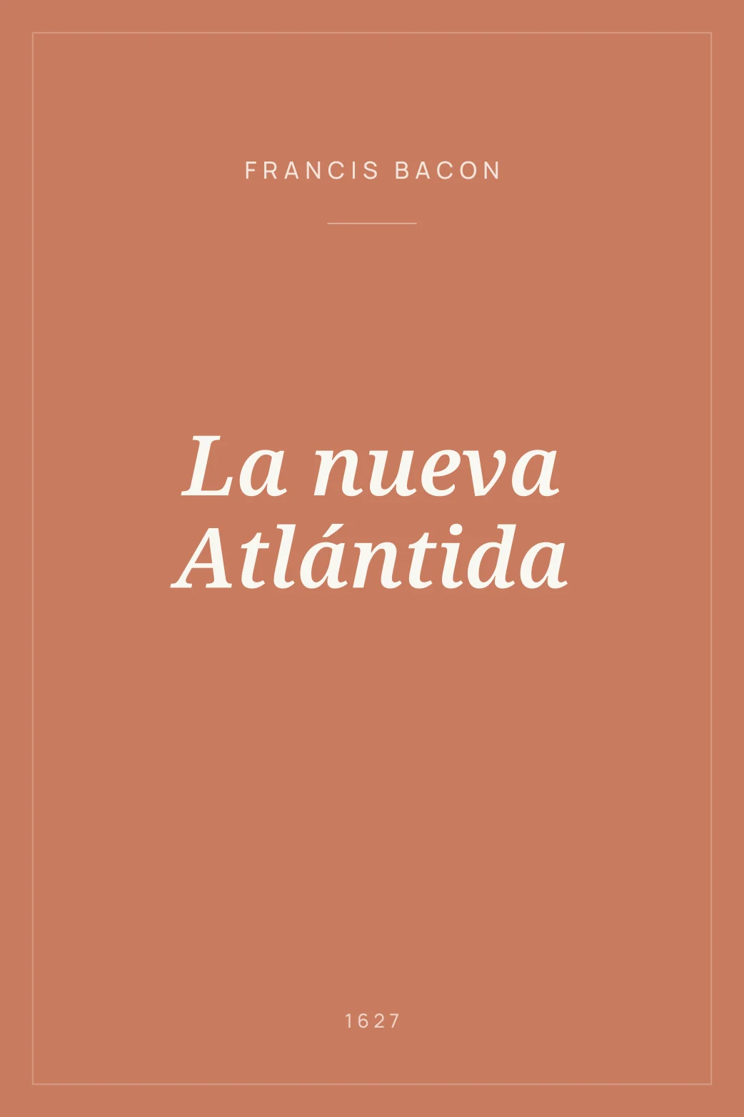 Portada de La nueva Atlántida