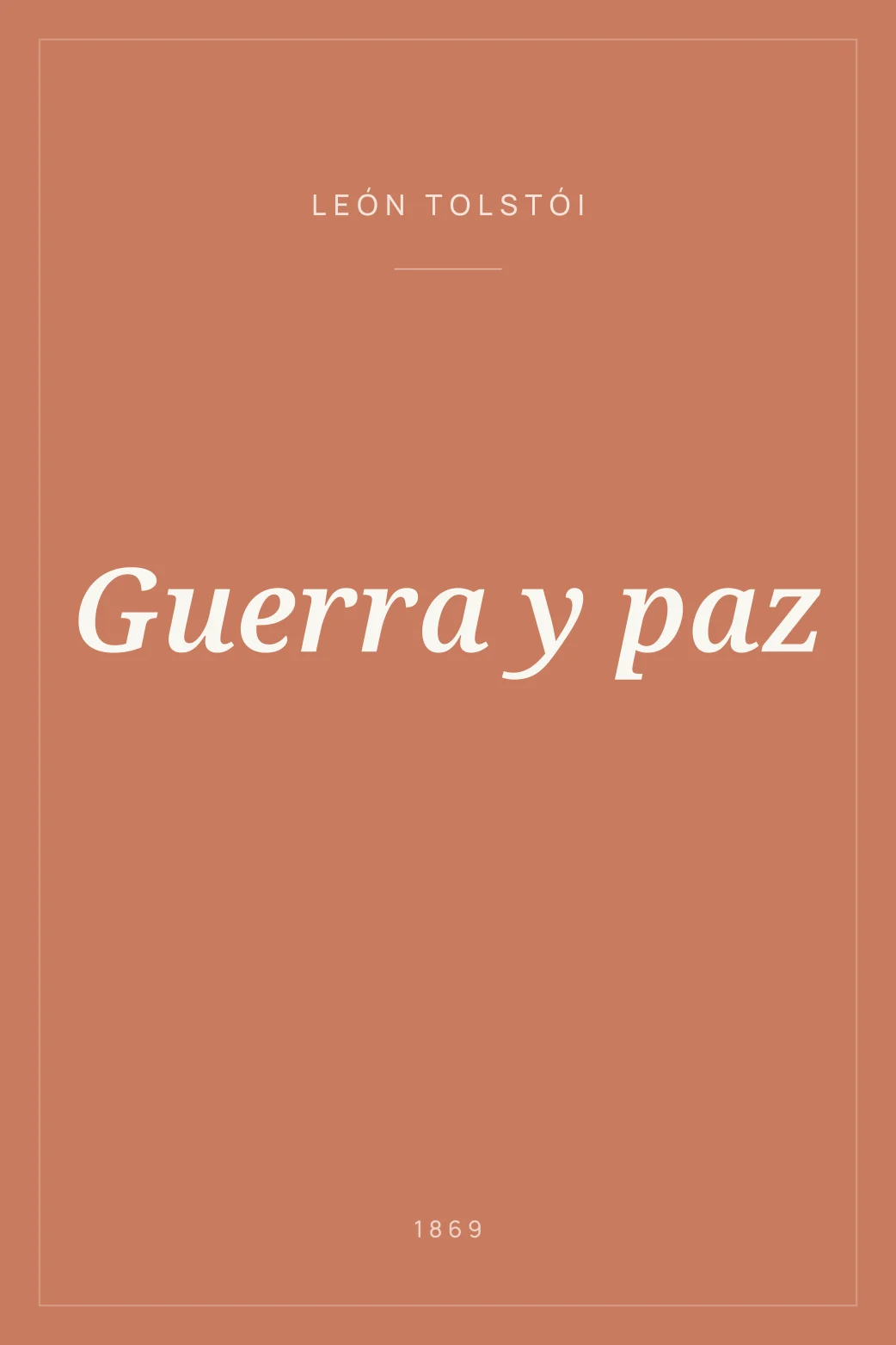 Portada de Guerra y paz