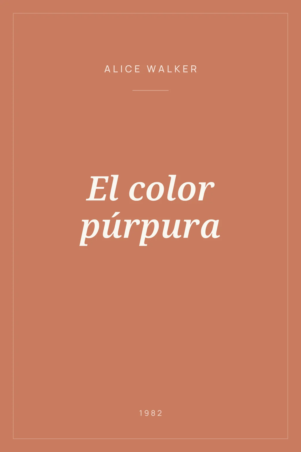 Portada de El color púrpura