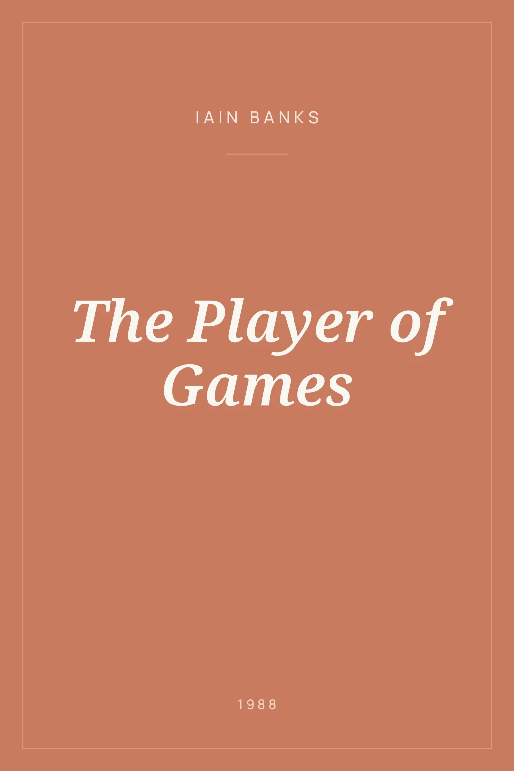 Portada de The Player of Games