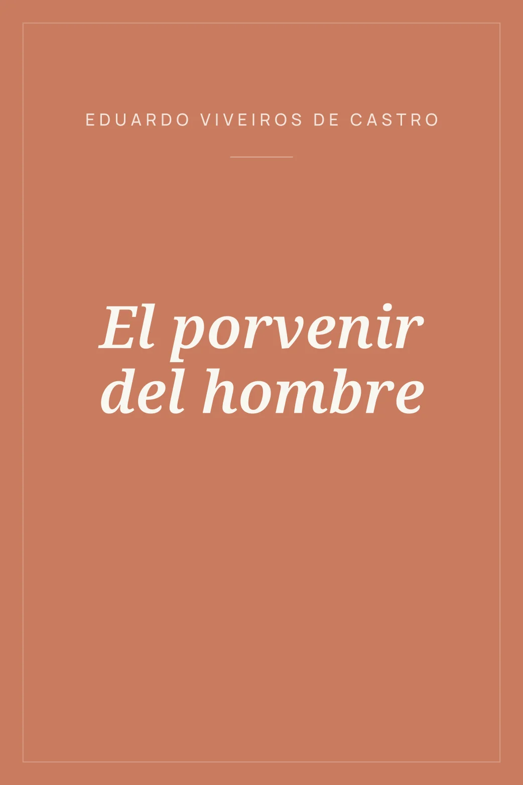 Portada de El porvenir del hombre