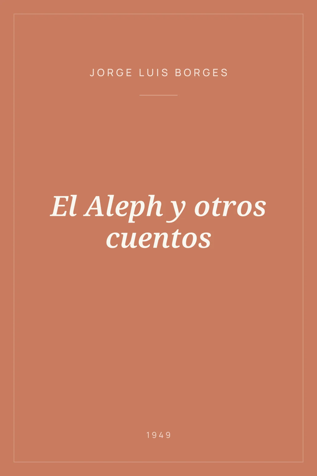 Portada de El Aleph y otros cuentos