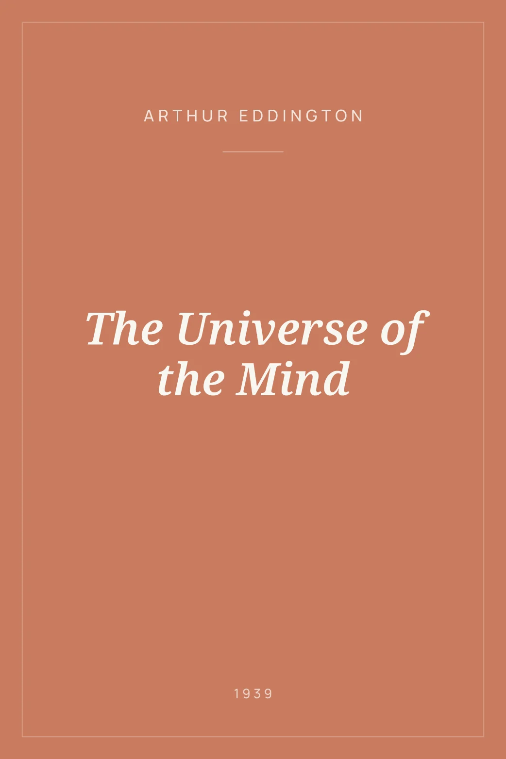 Portada de The Universe of the Mind