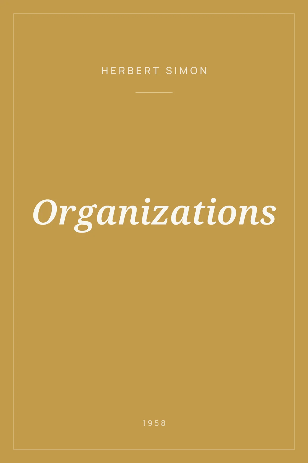 Portada de Organizations