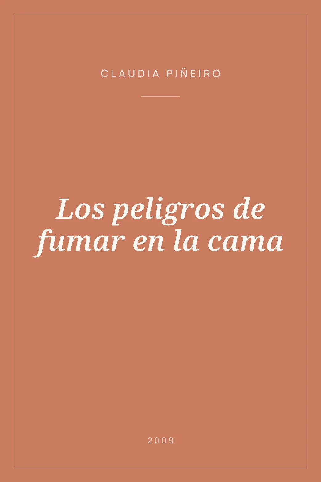 Portada de Los peligros de fumar en la cama