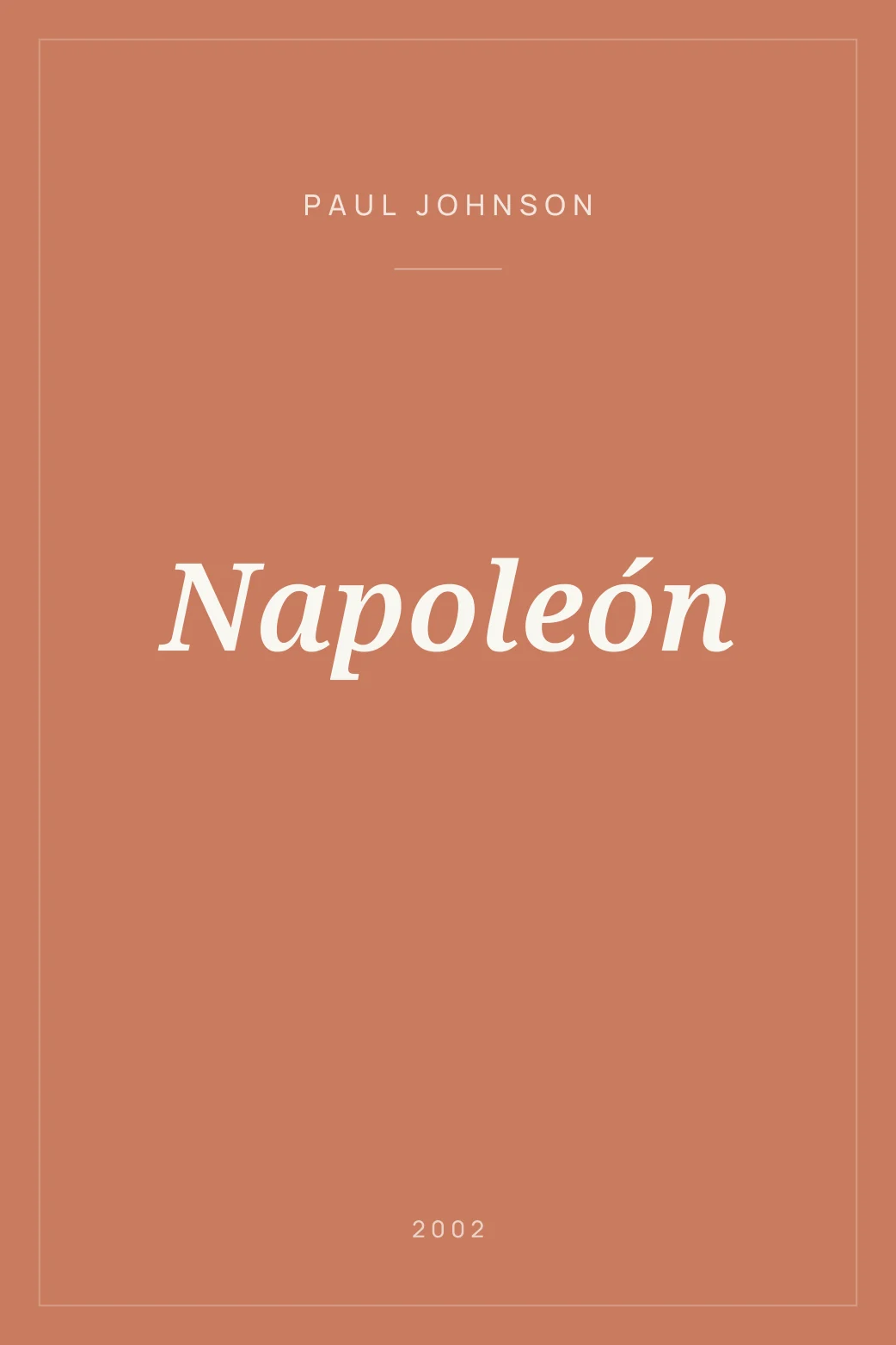 Portada de Napoleón