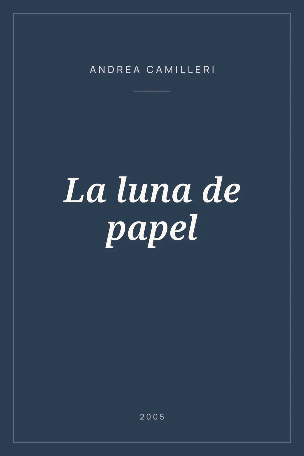 Portada de La luna de papel