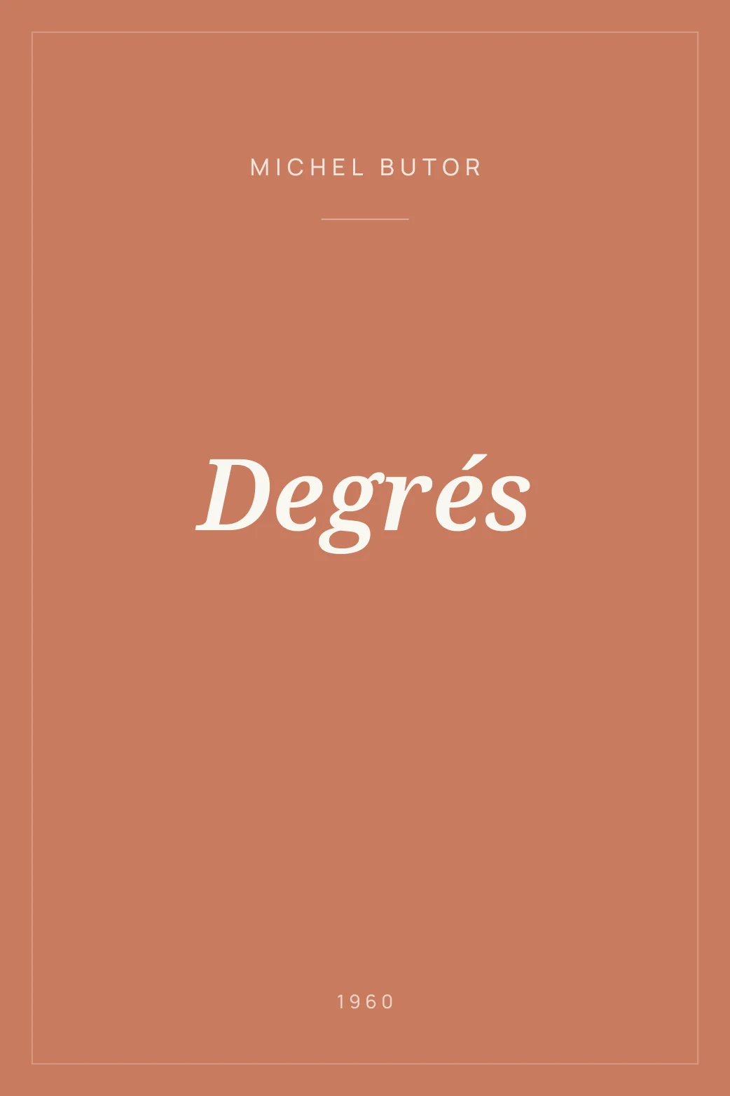 Portada de Degrés