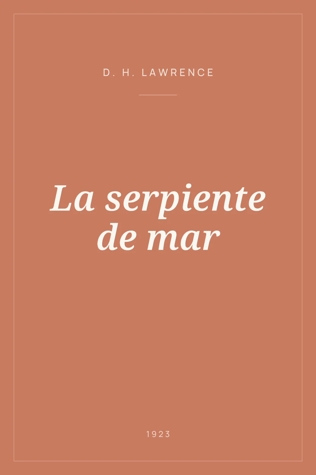 Portada de La serpiente de mar