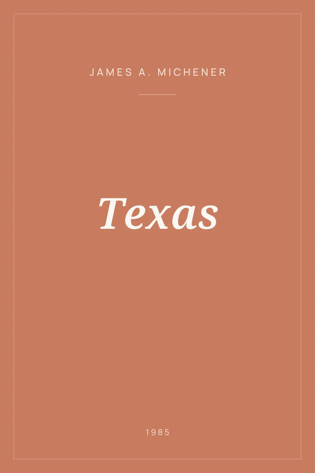 Portada de Texas