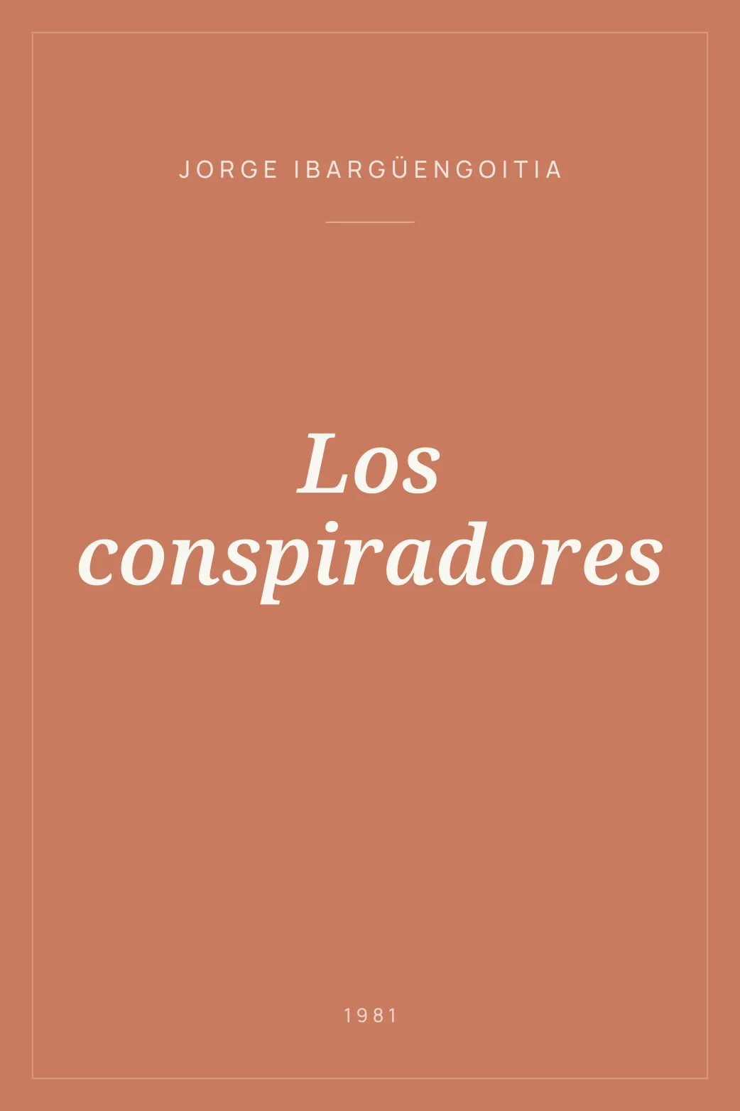 Portada de Los conspiradores