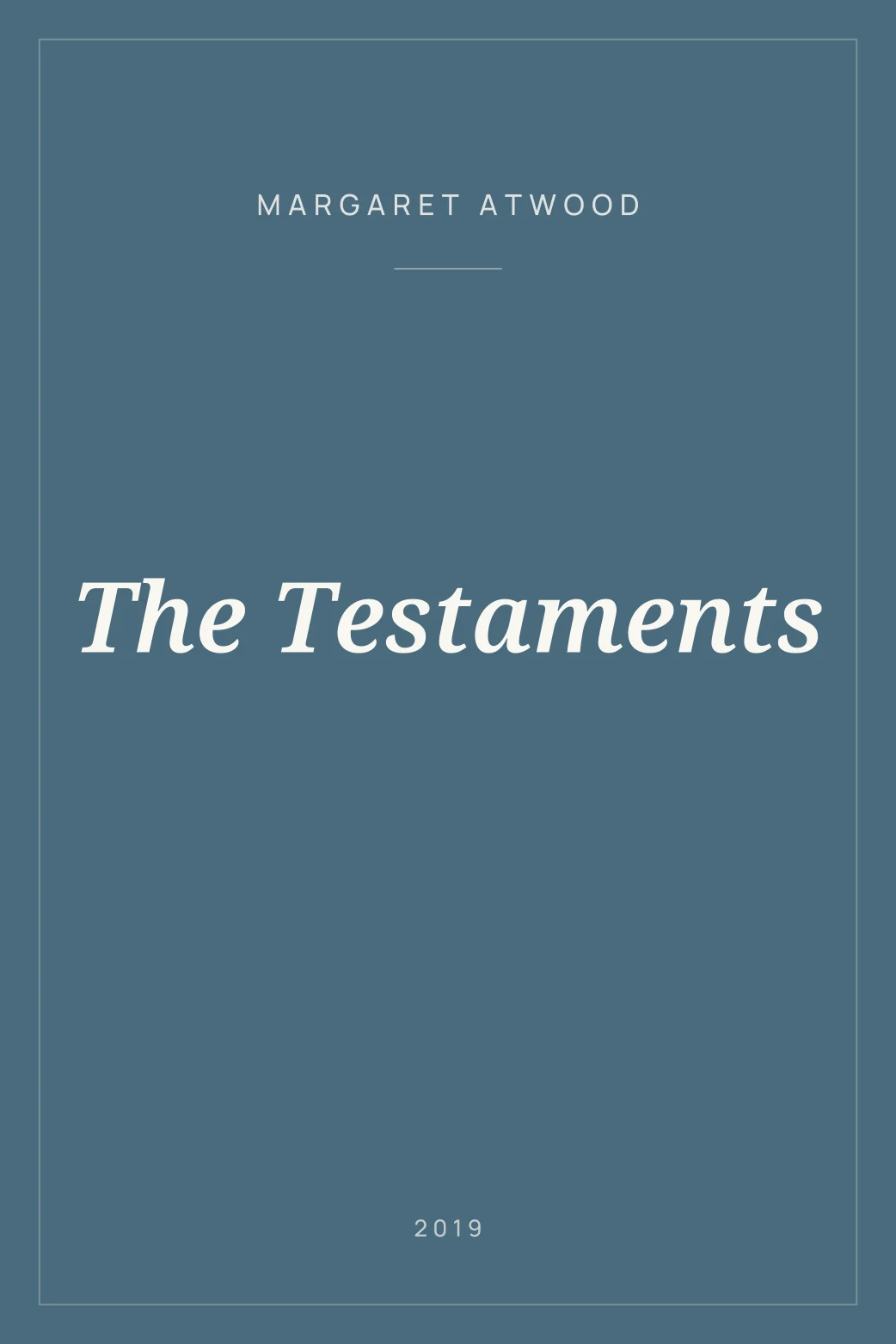 Portada de The Testaments