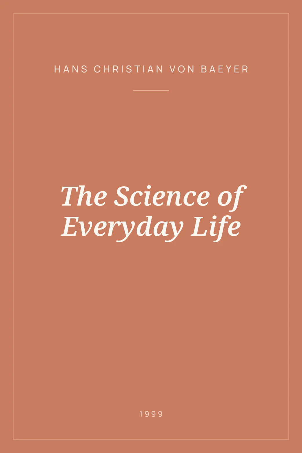Portada de The Science of Everyday Life