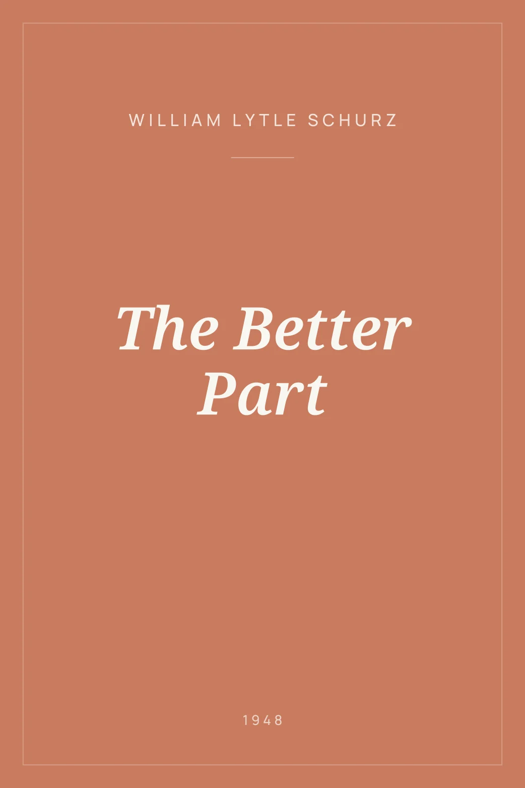 Portada de The Better Part