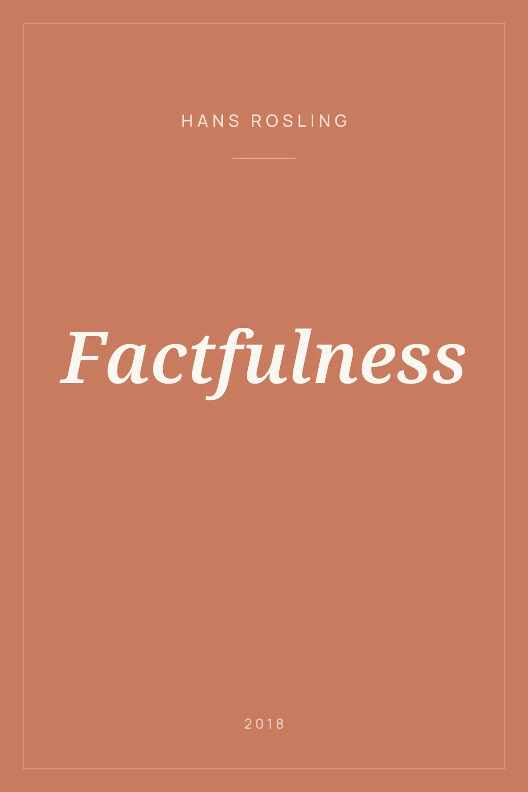 Portada de Factfulness