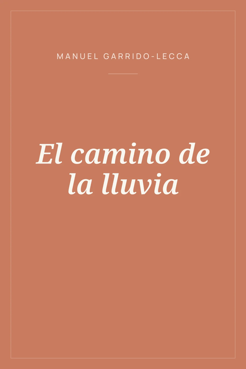 Portada de El camino de la lluvia