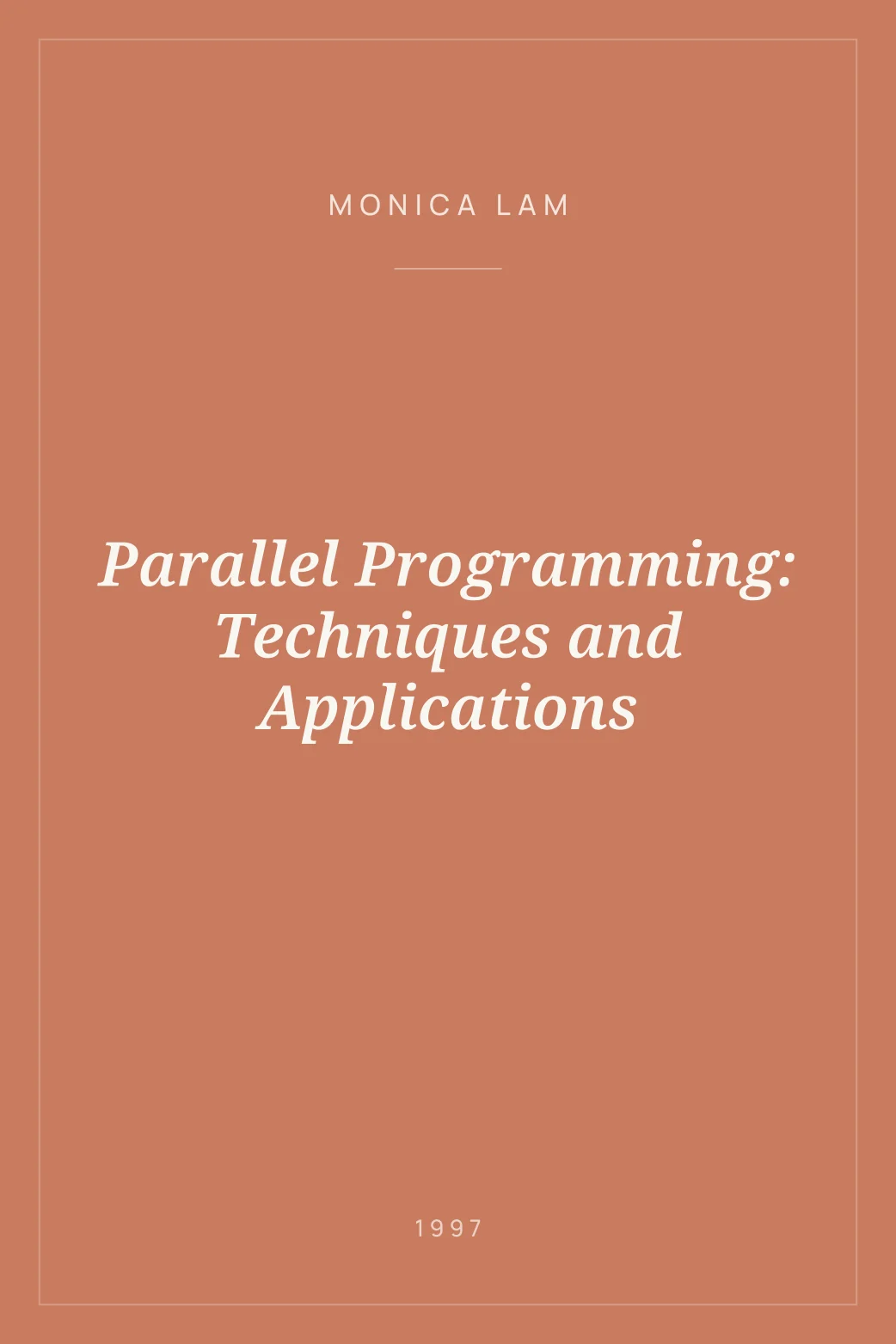 Portada de Parallel Programming: Techniques and Applications