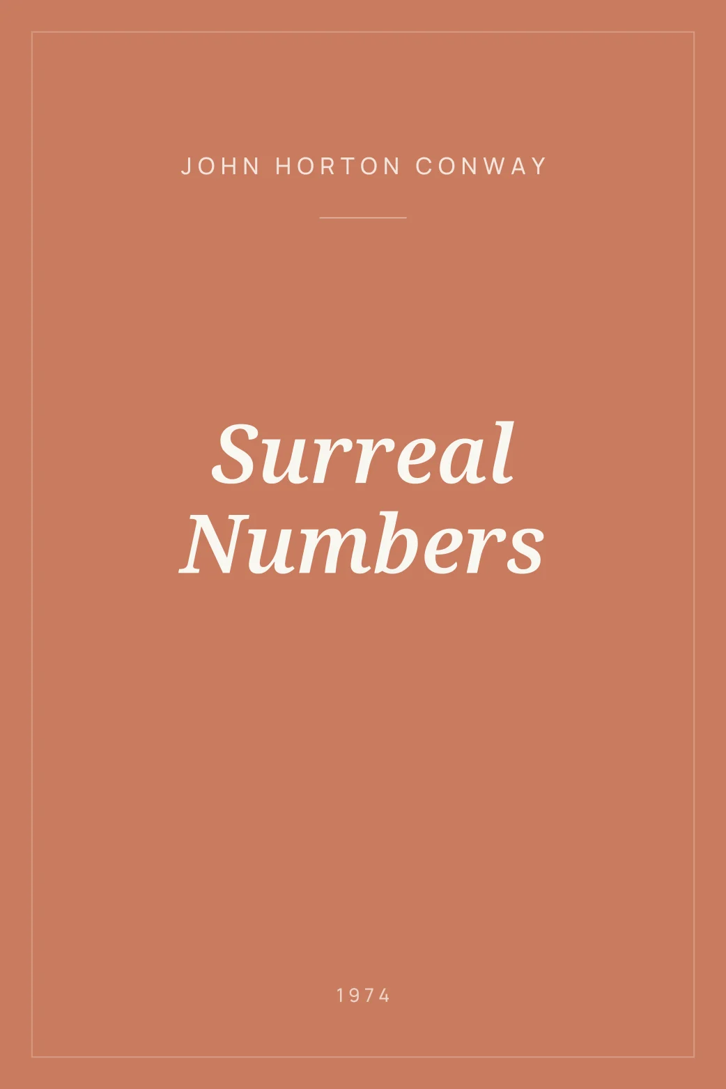 Portada de Surreal Numbers