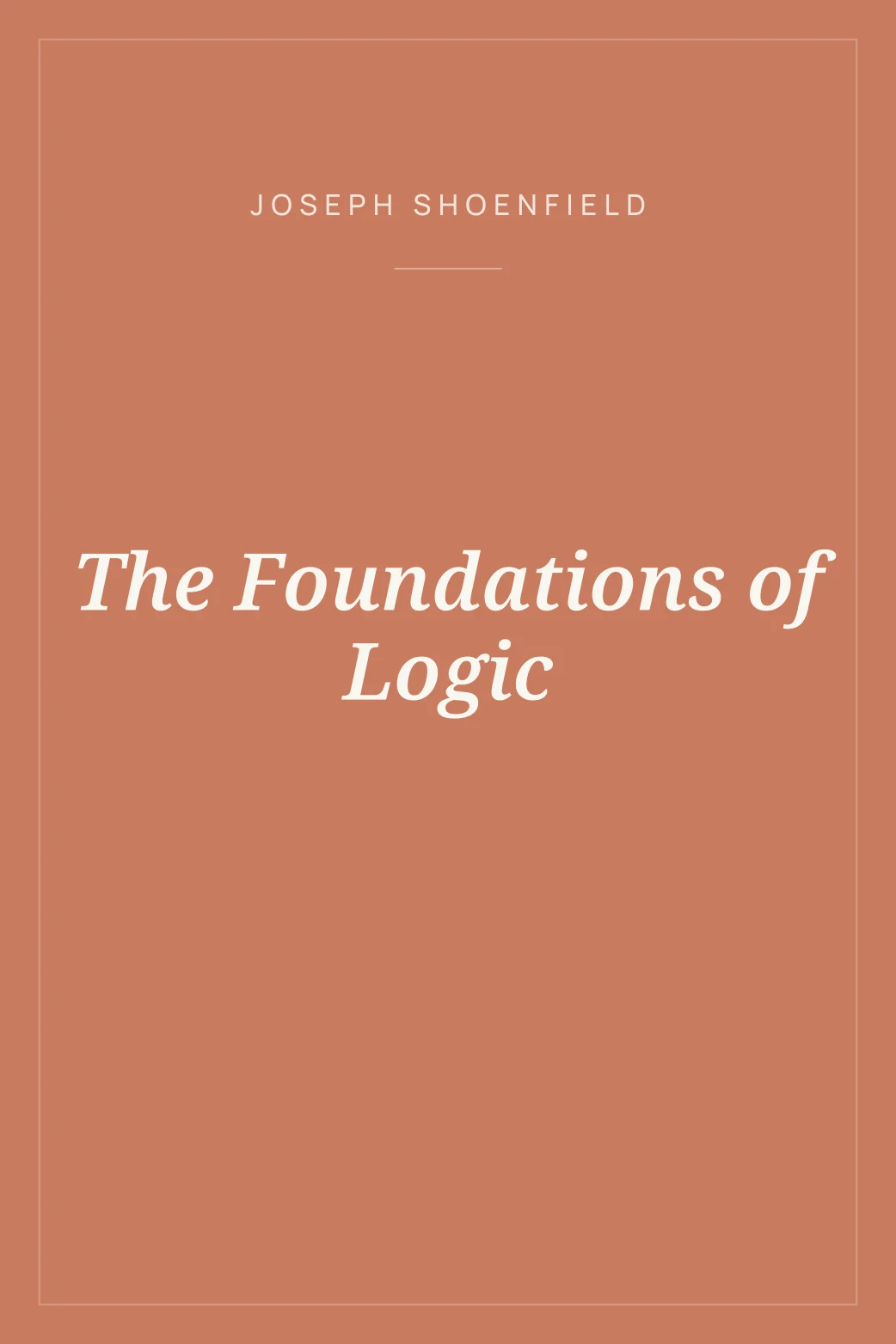 Portada de The Foundations of Logic