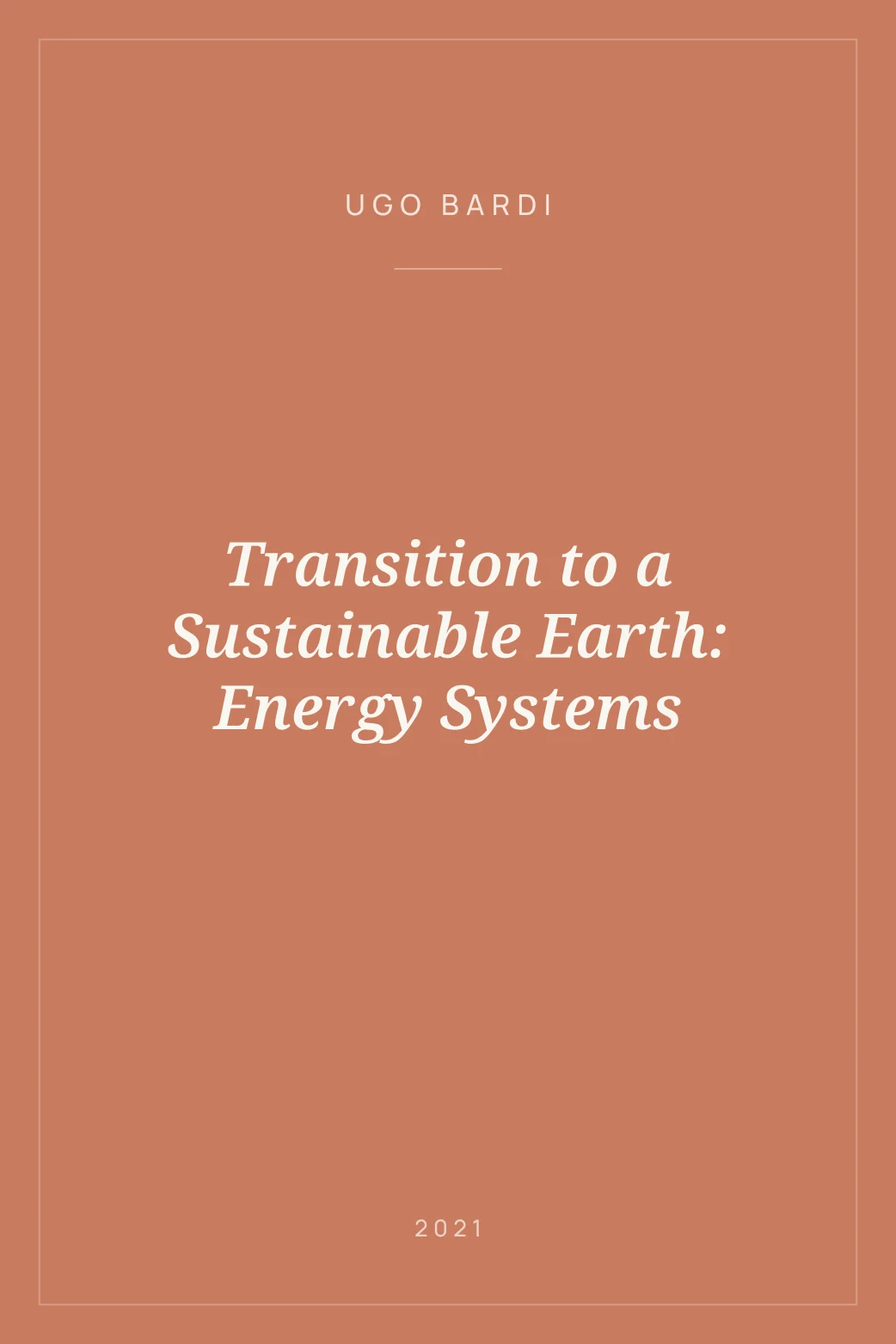 Portada de Transition to a Sustainable Earth: Energy Systems