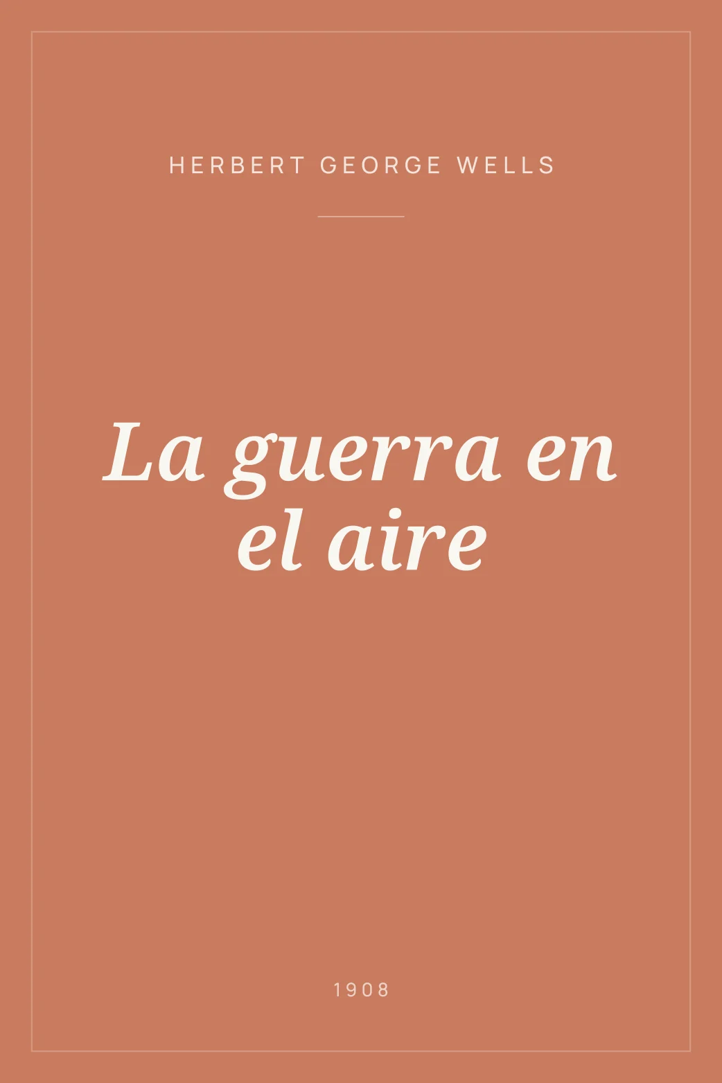 Portada de La guerra en el aire