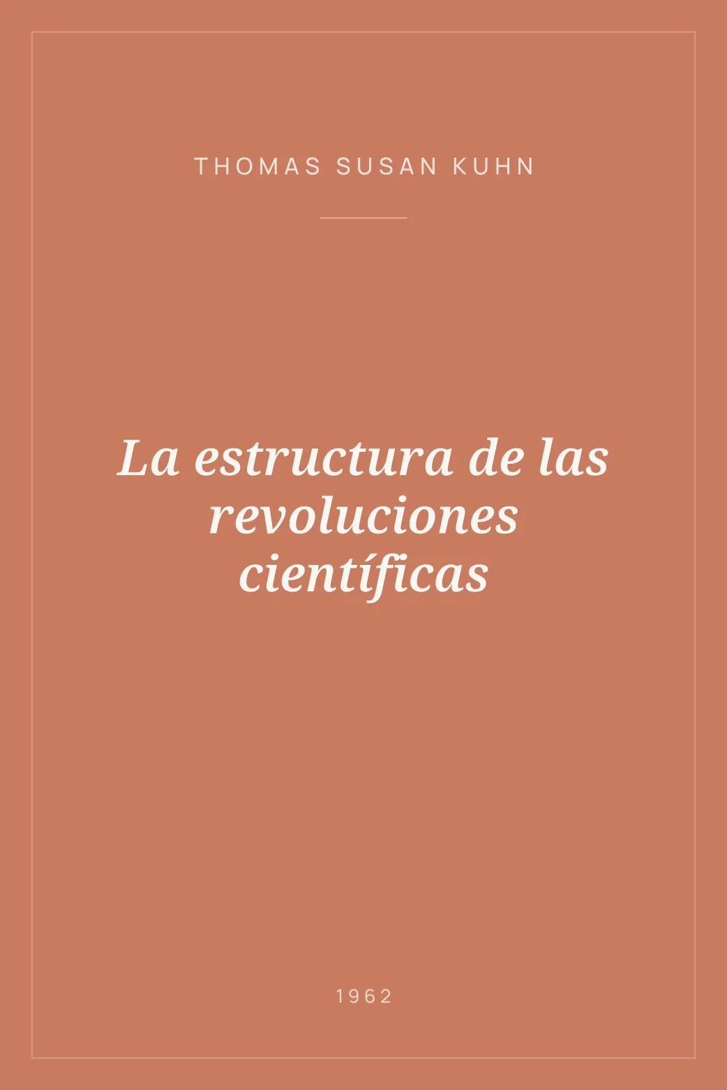 Portada de La estructura de las revoluciones científicas